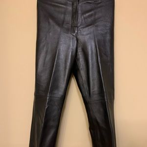 Black leather pants